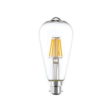 220-240VAC 6W LED PEAR SHAPE LAMP B22 BASE WARM WHITE
