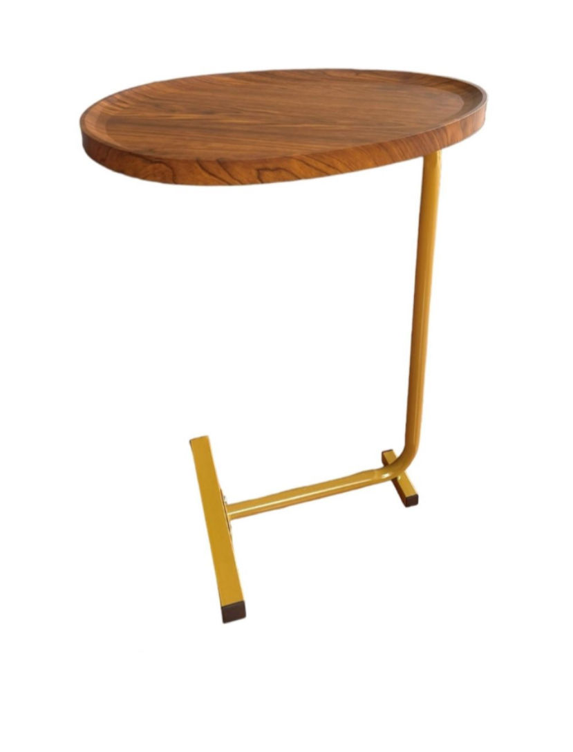 C-Shaped Side Table with Waterdrop Groove –WALGLD