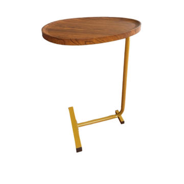 C-Shaped Side Table with Waterdrop Groove –WALGLD