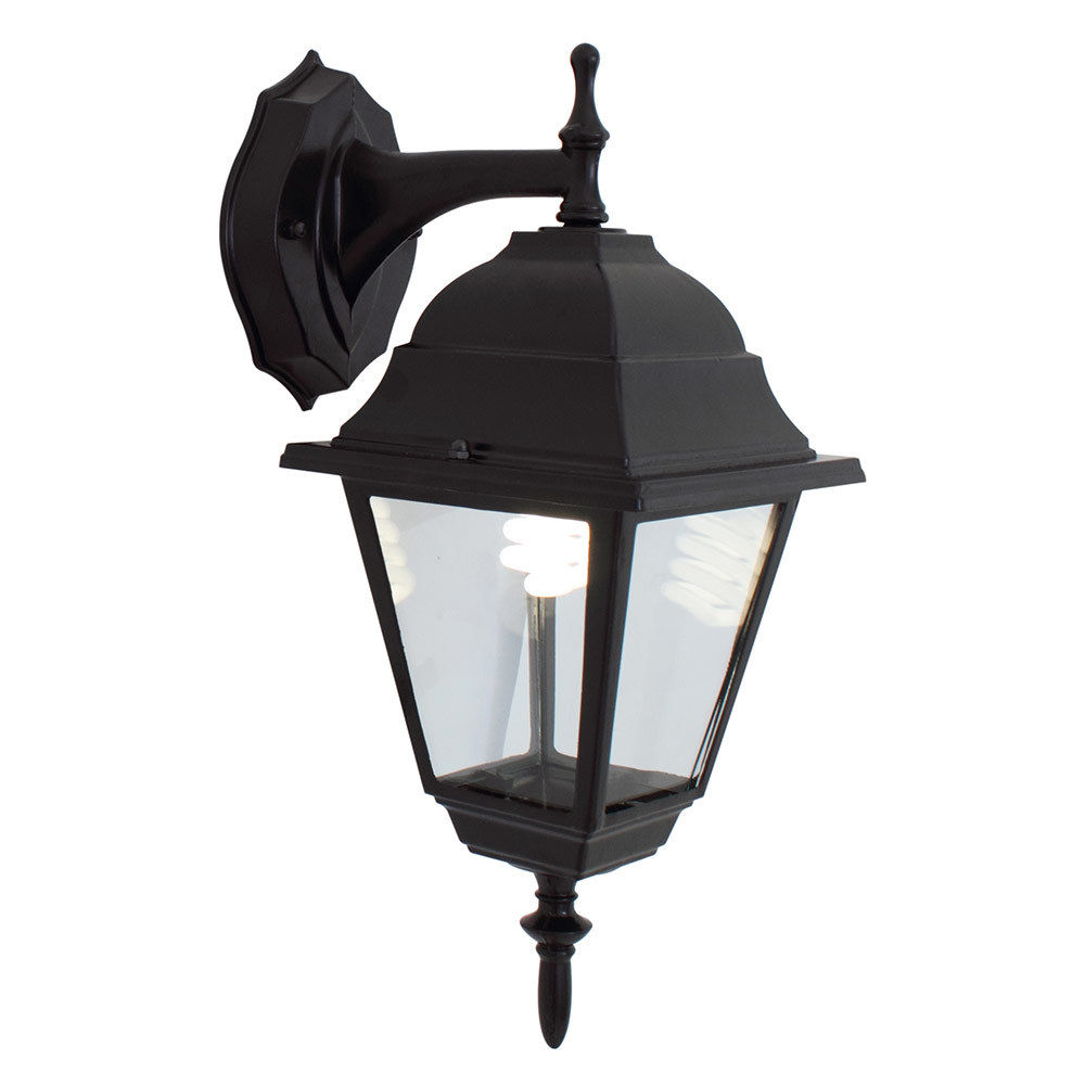 Eurolux - Lantern - 4 Panel - Down Facing - Black
