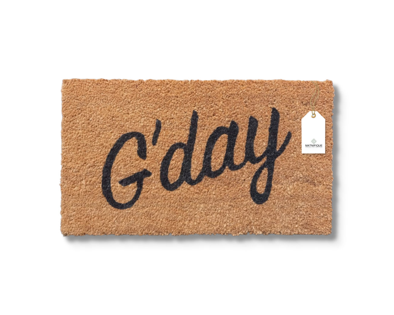 Matnifique Coir Design Doormat - GDay 700 x 400 x 14mm