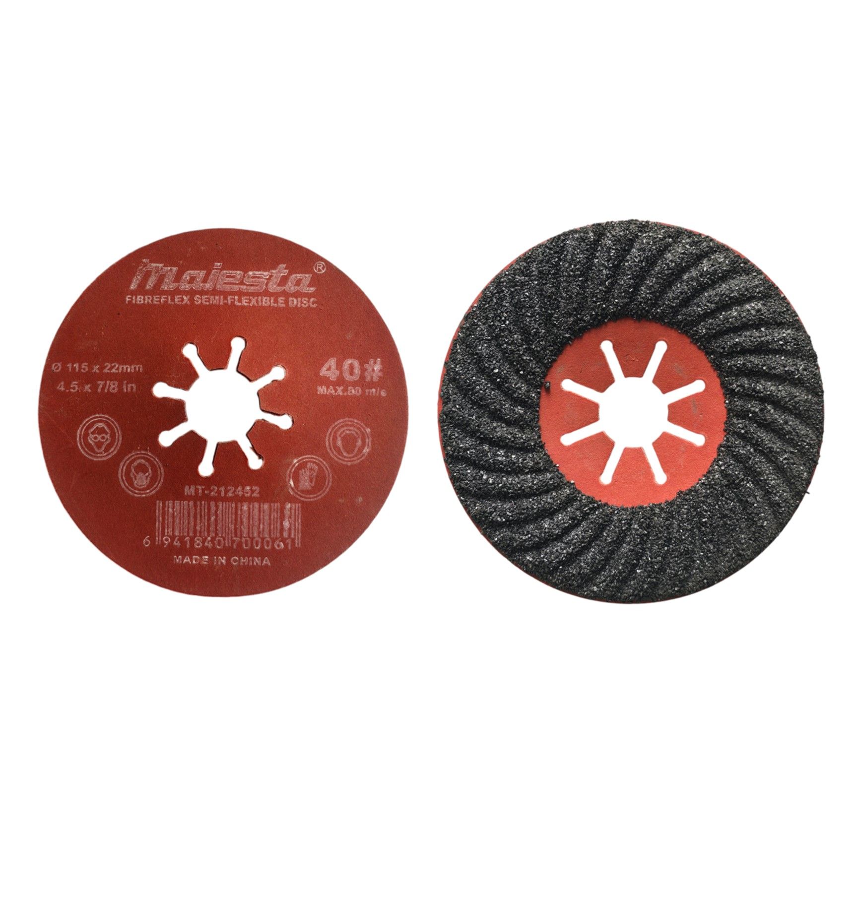 Majesta Fibreflex Semi Flexible Surface Grinding Disc 115mm 40 Grit