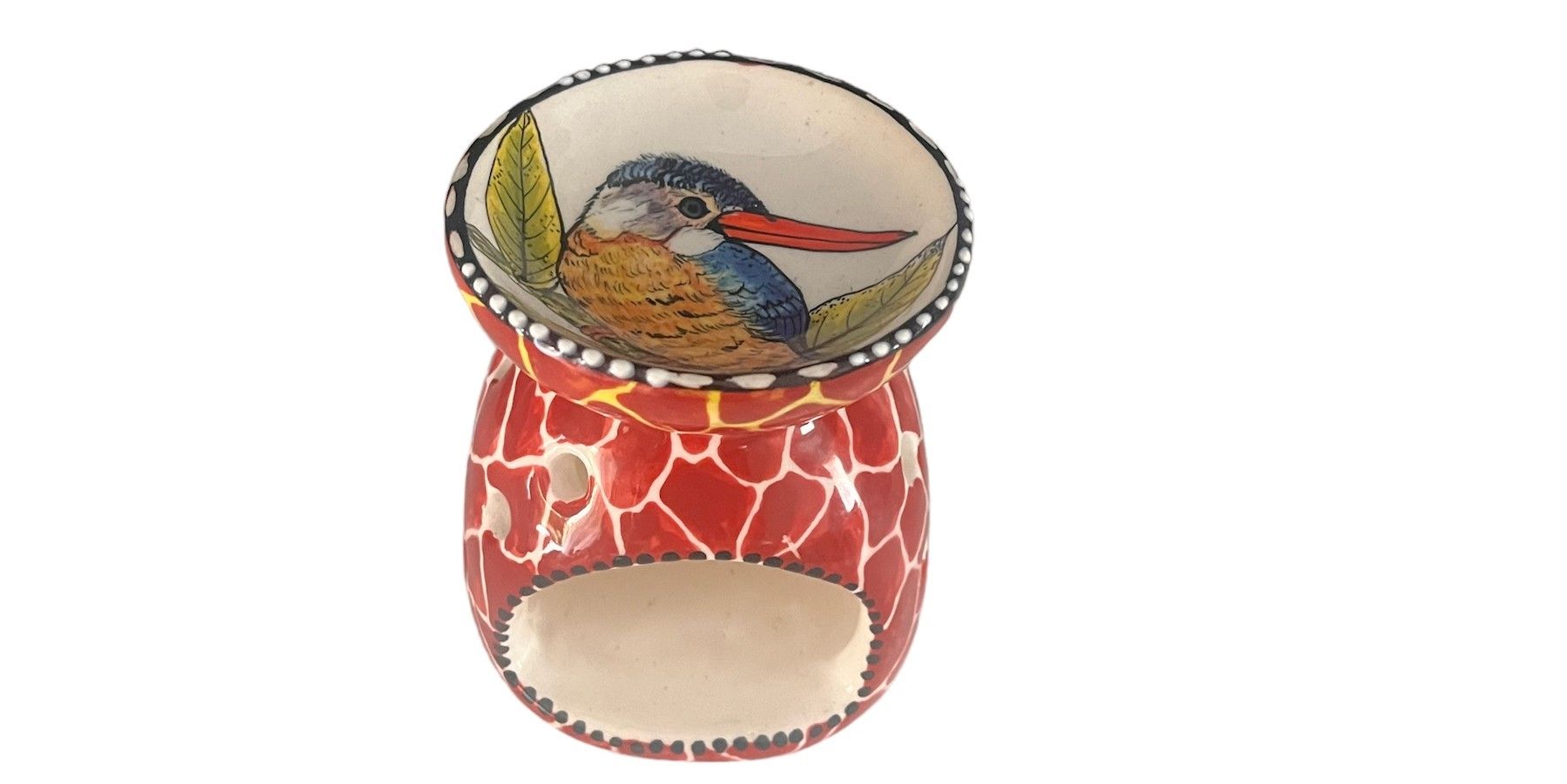 Ceramic Wax Burner: Blue Sparrow