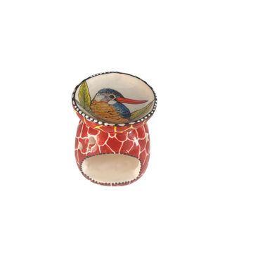 Ceramic Wax Burner: Blue Sparrow