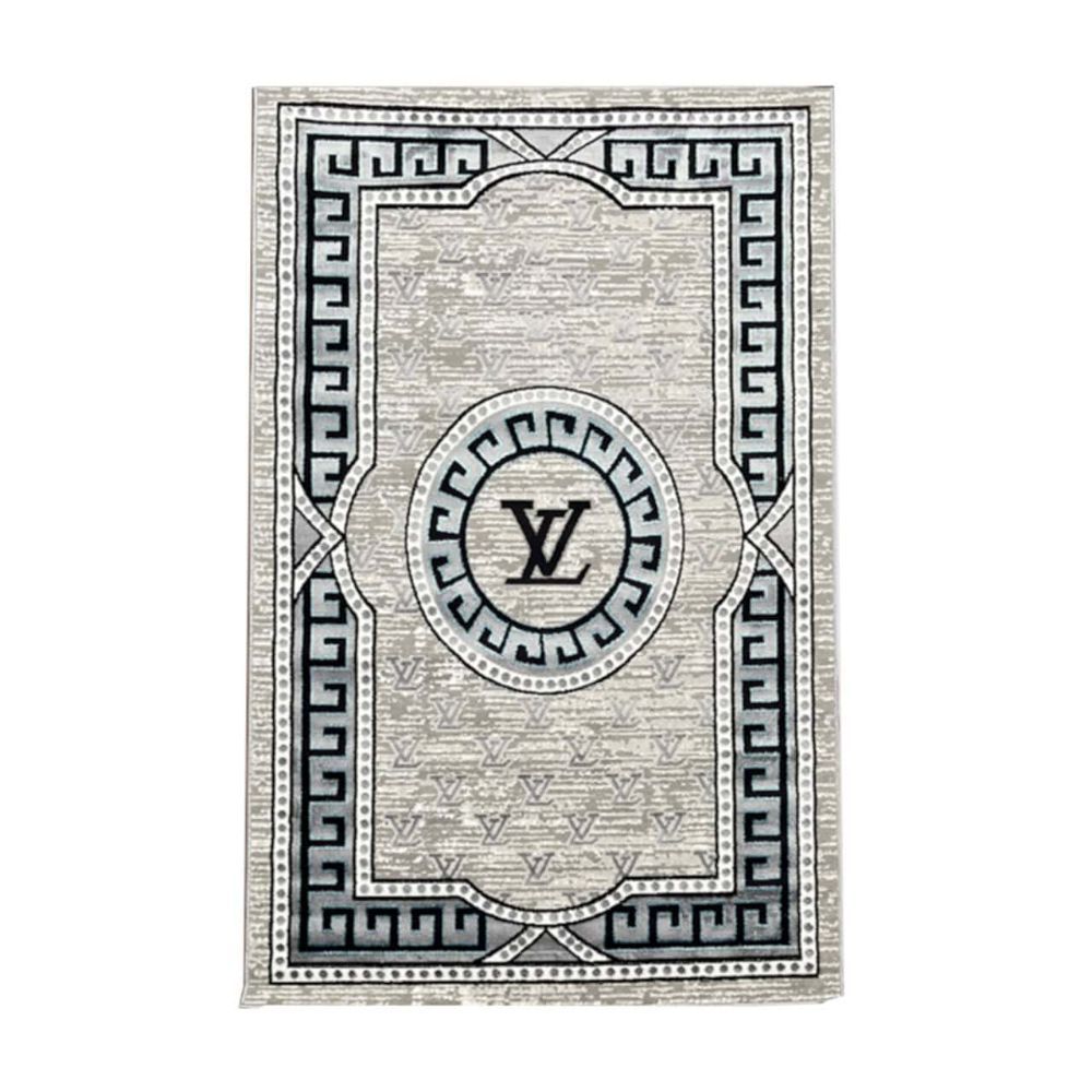 Grey Flat-Woven Carpet 160 230 cm – Durable Low-Shedding Area Rug for Living Room, Bedroom & Office