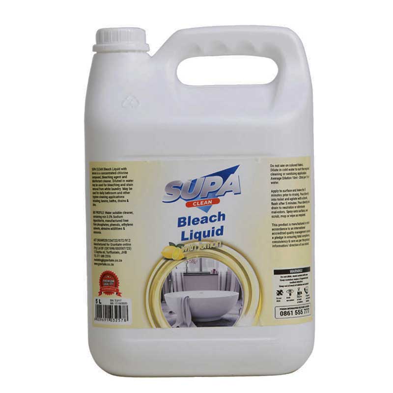 SUPA CLEAN Bleach With Lemon 5 Litre