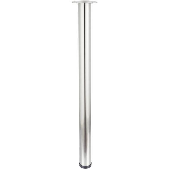 Bar leg stainless steel look hettich
