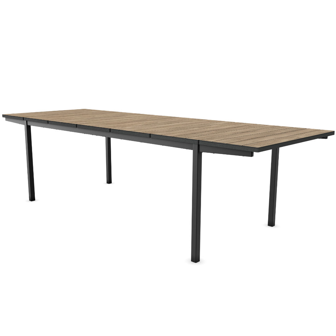 Keter Porto Nova Dining Table Ashwood and Black 200