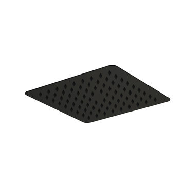 Devario Premio Shower Head Square 250mm Stainless Steel - Matt Black