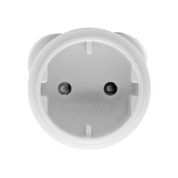 Box of 300 Schuko Converter Plugs - 2 Pin to 3 Pin Safety Shuttered Adapters