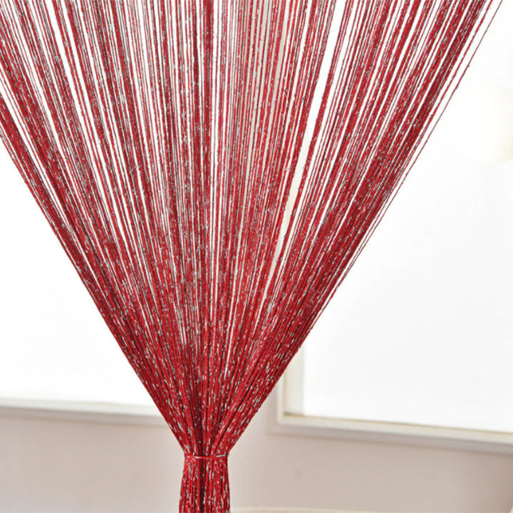 Matoc String Curtain - Burgundy with silver specks (2pack)