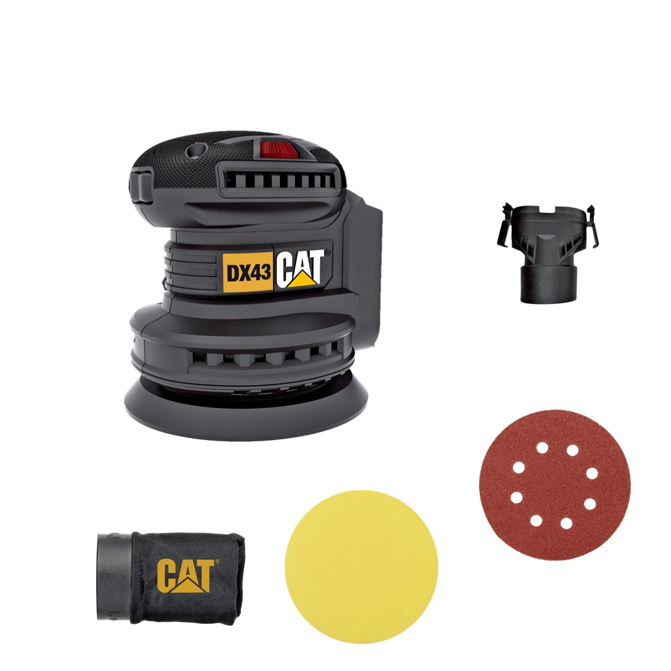 CAT Orbital Sander BL 125mm 18V TOOL ONLY