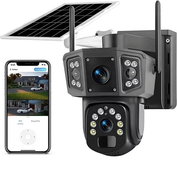 TBG18E-4G HD 4G Solar Powered Camera Two Way Talk 355 Pan 95 Tilt With Motion Sensor ESEECLOUD App