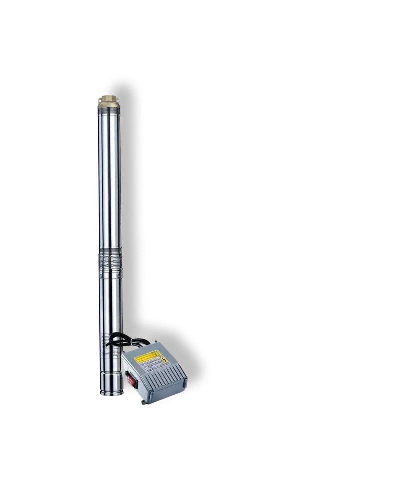 0.75kW Submersible Borehole Pump, Motor & Controlbox 4 Inch (220V)