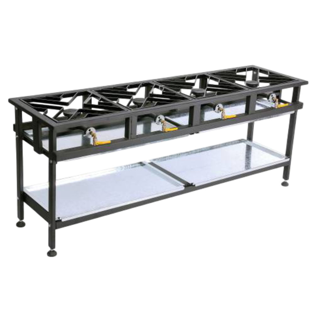 Anvil Commercial Gas Boiling Table - 4 Burner (Straight)