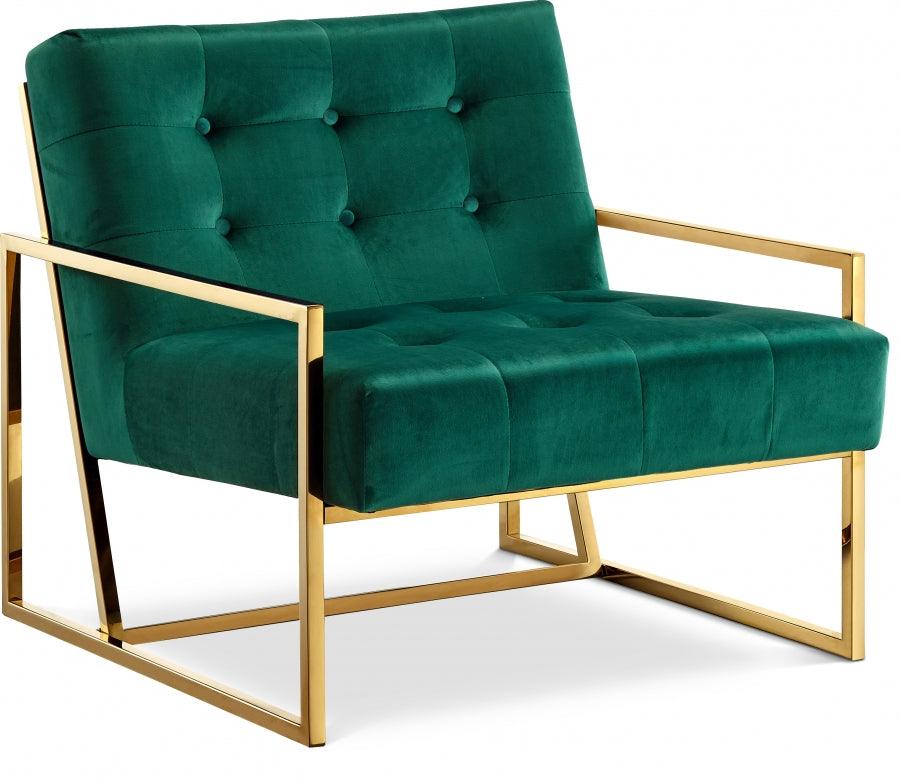 Velvet Accent Chair - NAVY BLUE