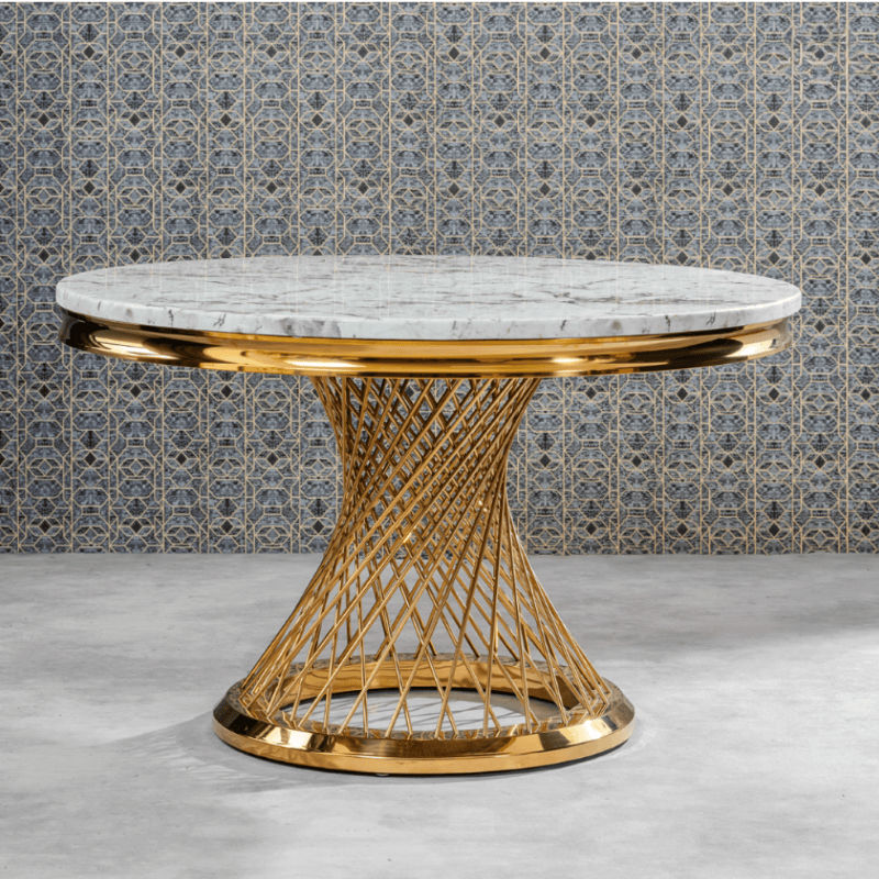 KC FURN Maelstorm Marble Dining Table