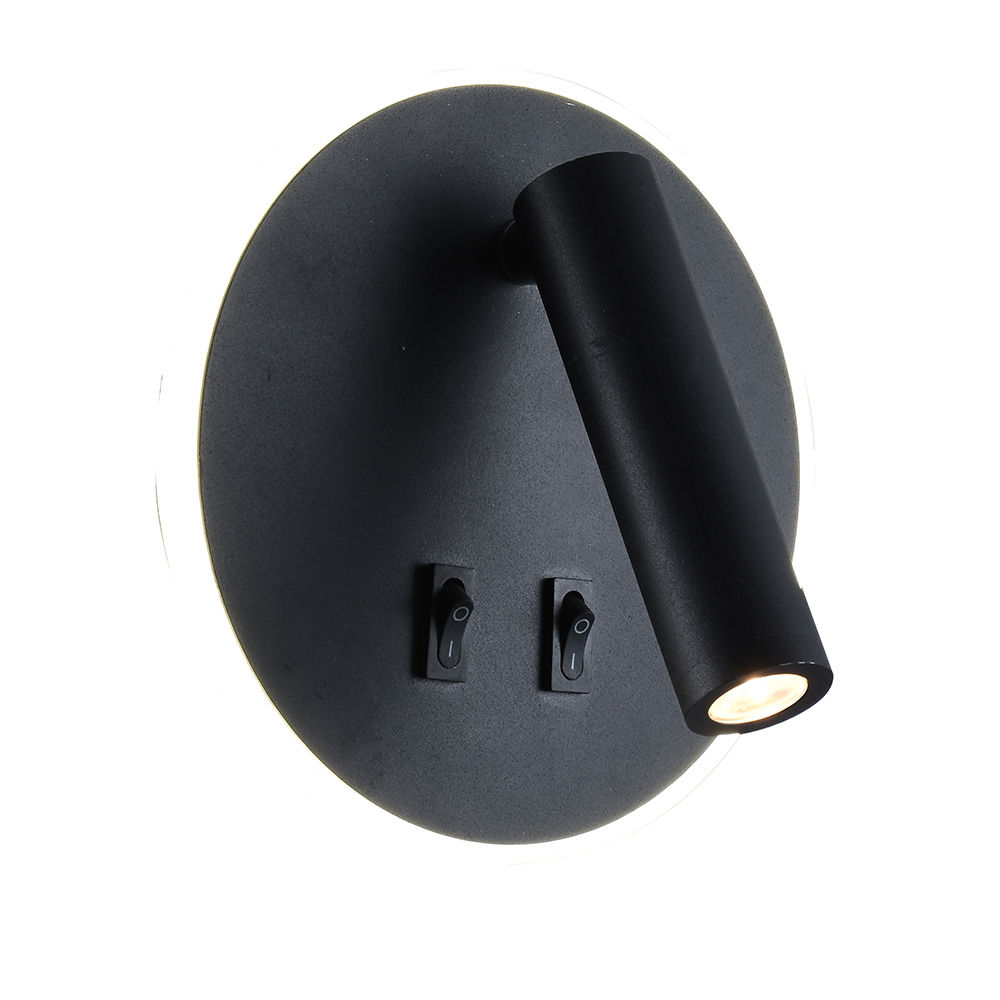 Eurolux - Metal - Round - Wall Light - 160mm - Black