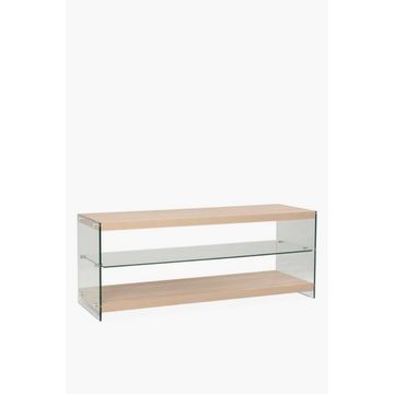 DALE PLASMA UNIT Modern Wood & Glass TV Stand
