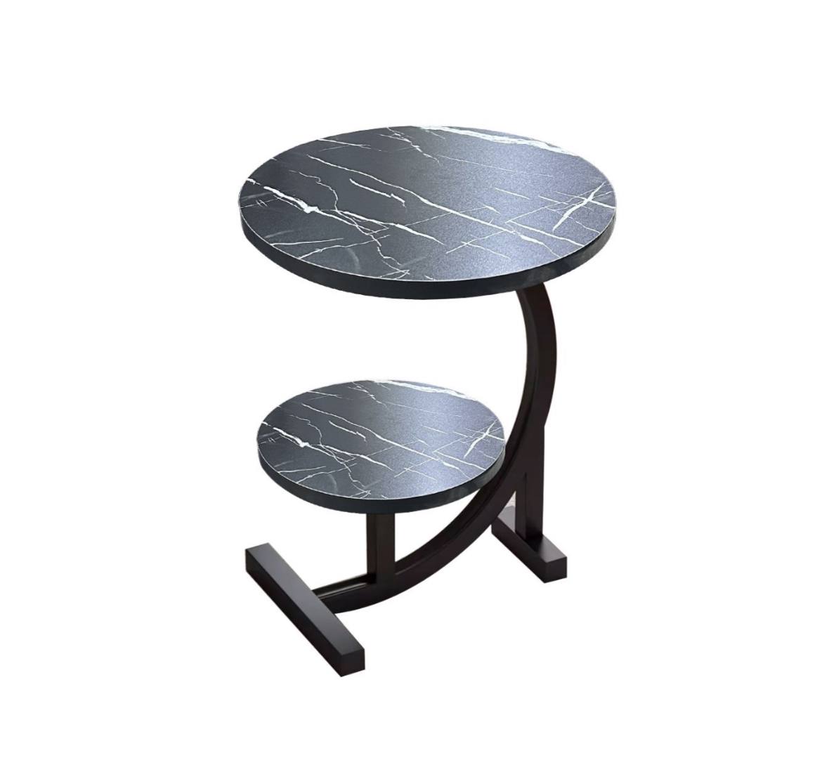 C-Shaped 2 Tier Chic Side Table
