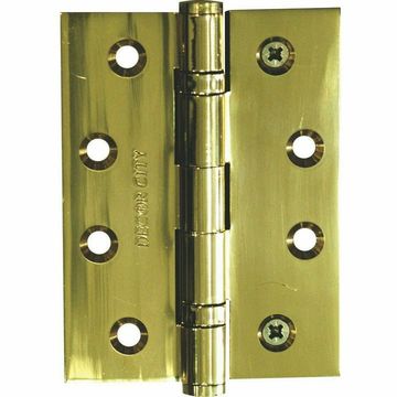 Solid Brass Door Hinges - 100 X 75mm - Ball Bearing