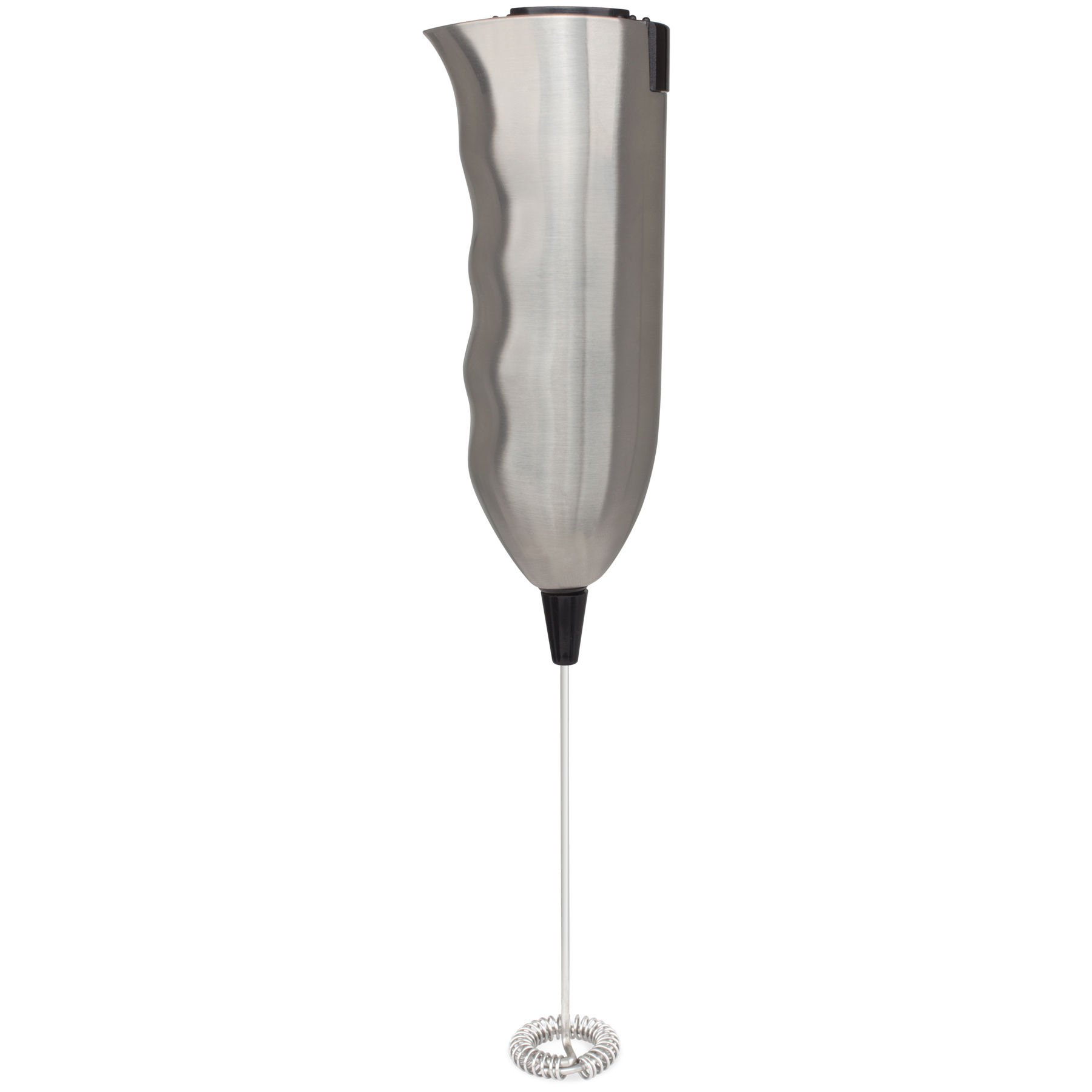 Mellerware Milk Frother Battery Operated Stainless Steel Brushed  