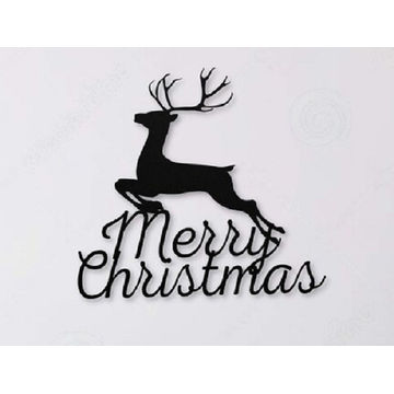 Christmas Reindeer Metal Wall Art