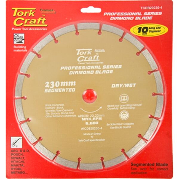 Diamond Blade 10Mm Seg For Cutting Building Materials 230Mm 22.23