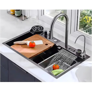 HOMZ LUXURY WATERFALL SINK WITH LED