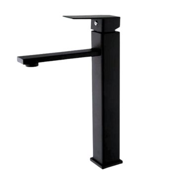 Muett Long Matte Black Basin Mixer