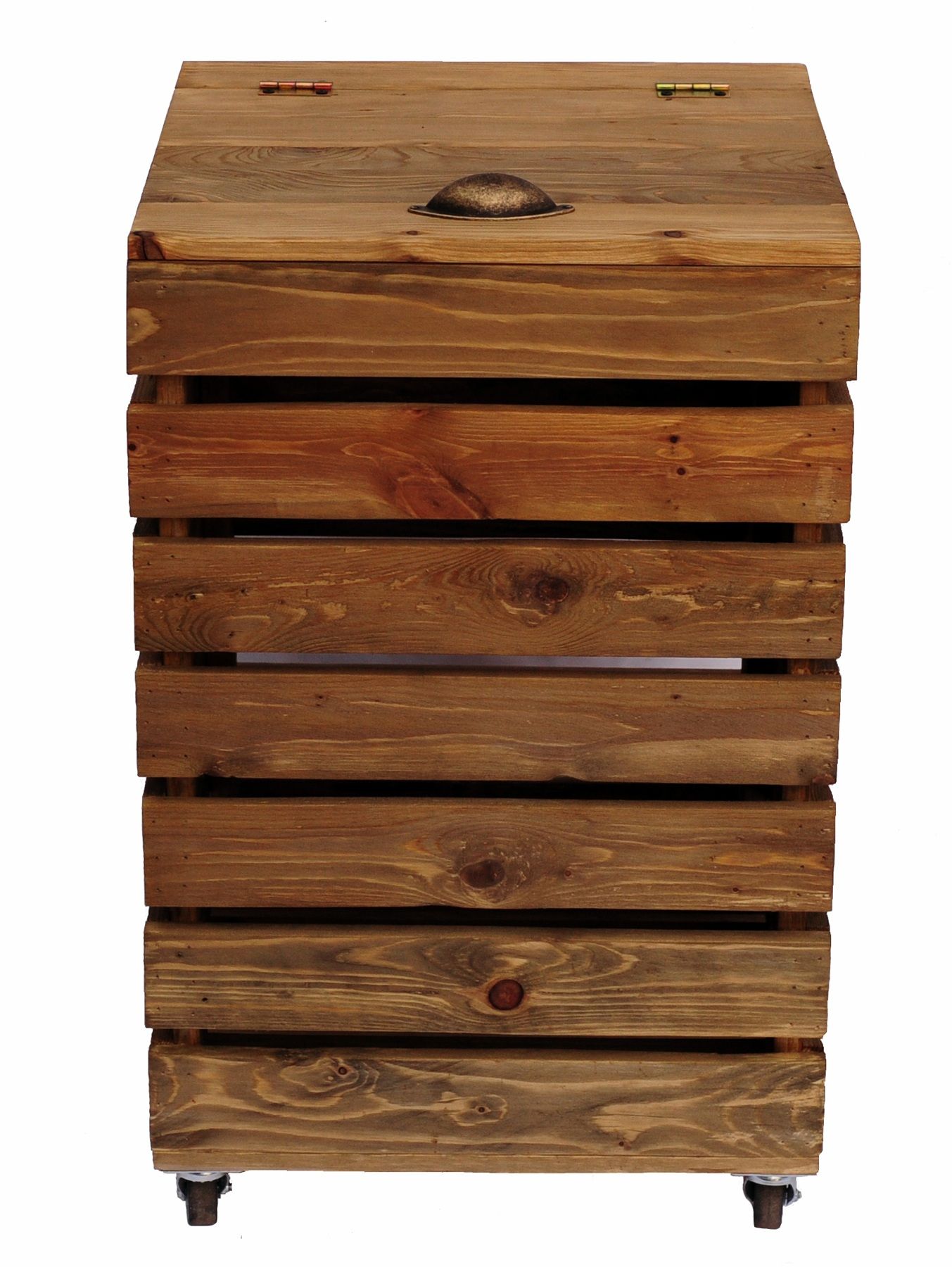 Laundry basket from wood