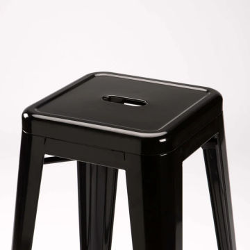BRONX Barstool — Industrial High Chair with Metal Legs and Padded Seat
