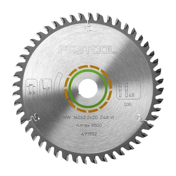Festool Fine Tooth Saw Blade 160X2,2X20 W48 491952