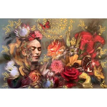 Decoupage Tissue Paper Frida