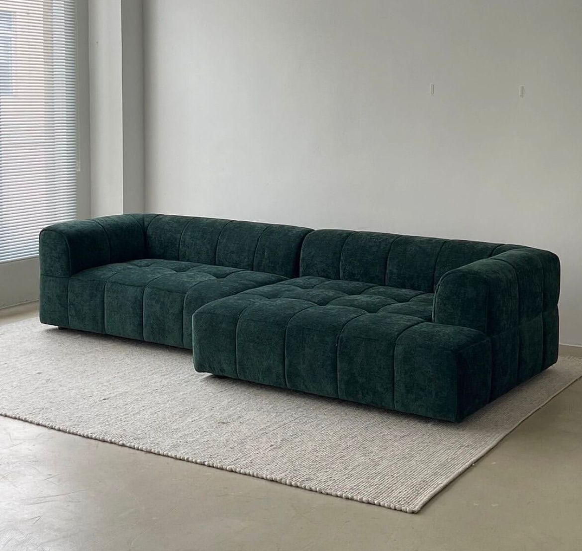 DecorMama Kuba Curved Modular Couch – Deep Seat Comfort Sofa