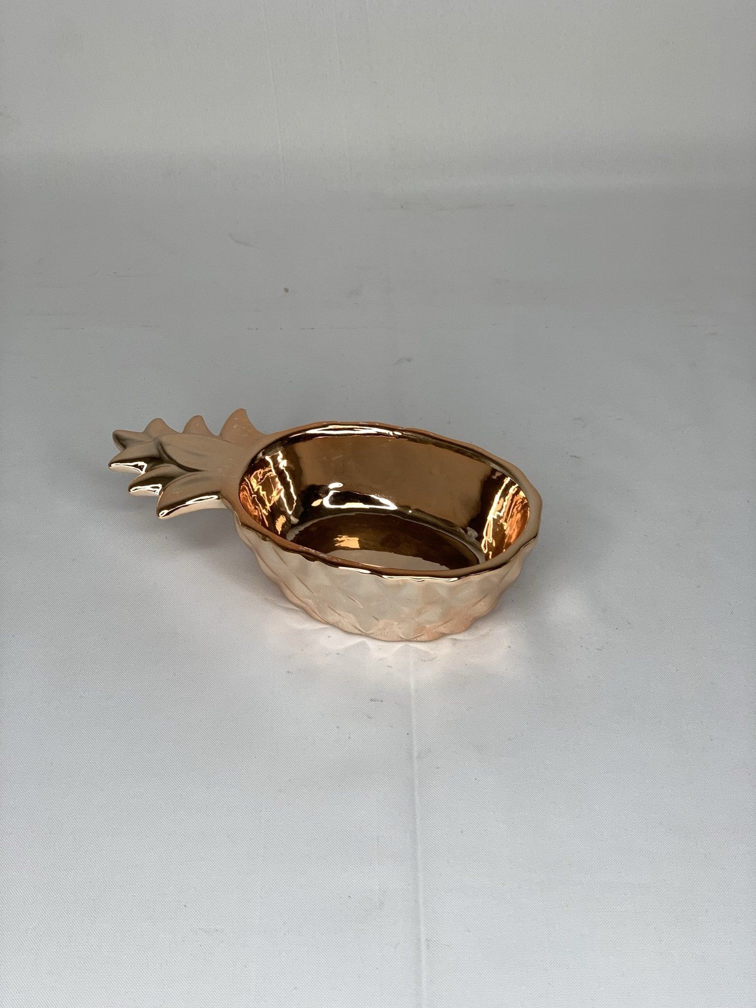 PINEAPPLE BOWL 10X20CM ROSEGOLD
