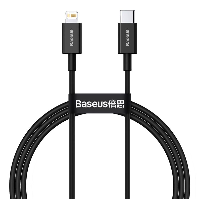 Baseus Superior Series Type C to Lightning 20W 1m Cable - Black