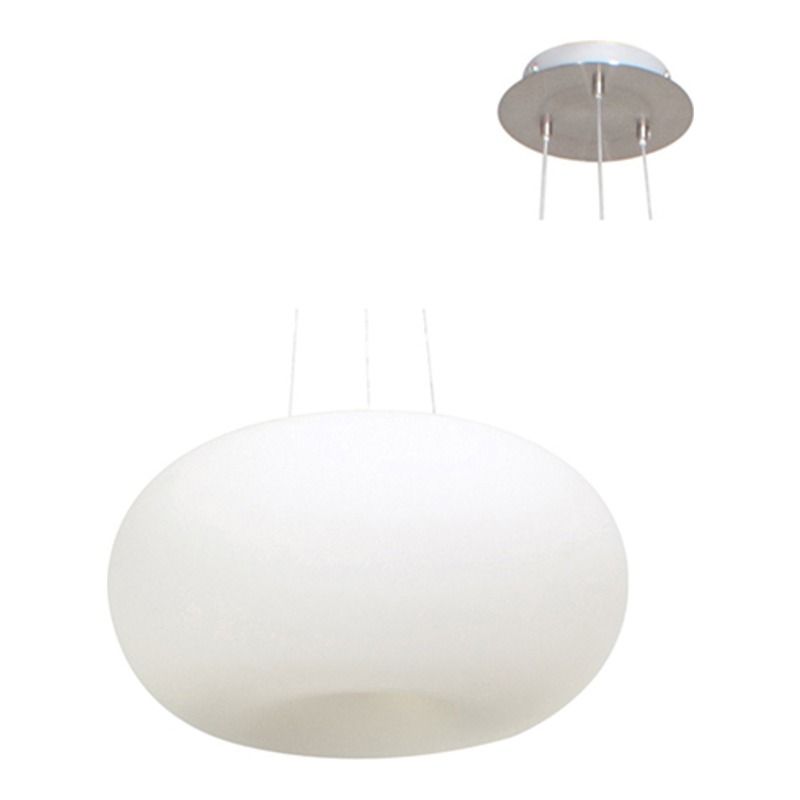 Optica Pendant 450mm Opal Glass