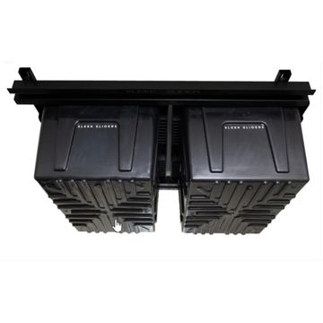 Sleek Sliders 2 x containers with a load capacity of 16 kg per box.