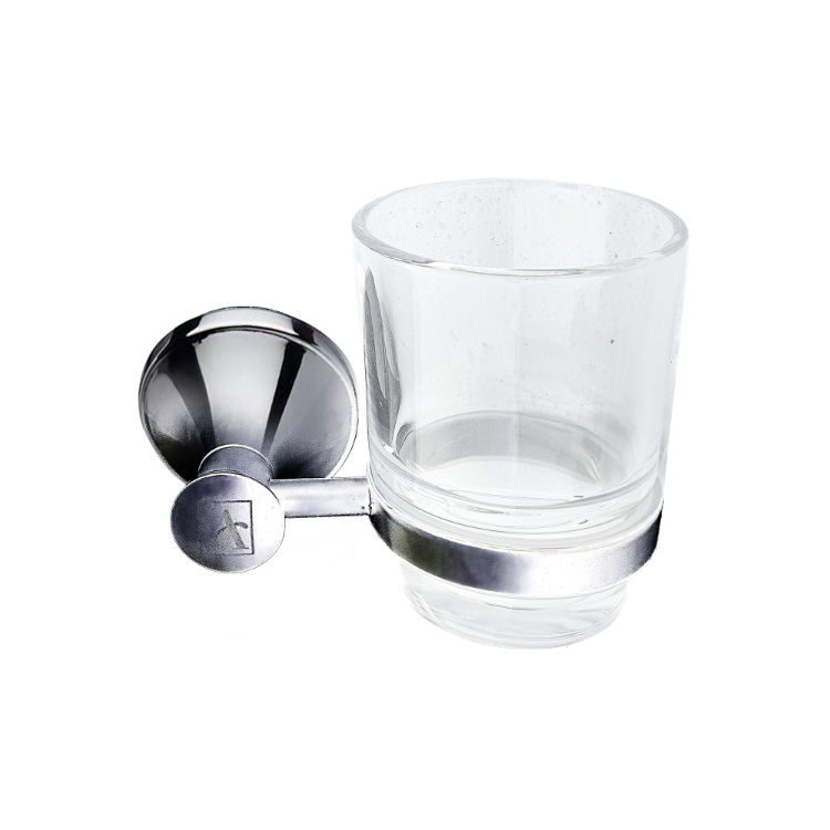 Kirk Aqua Royal Removable Zinc Glass Tumbler Holder - Chrome