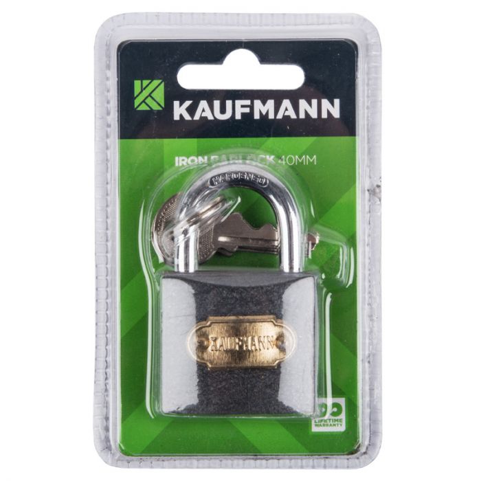Kaufmann - Steel Lock 40mm - 6 Pack