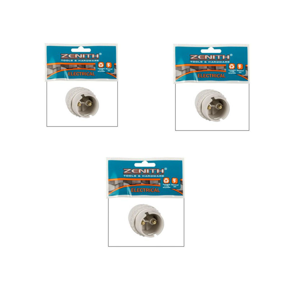 Batten-holder nylon 50mm white zenith 3 Packs