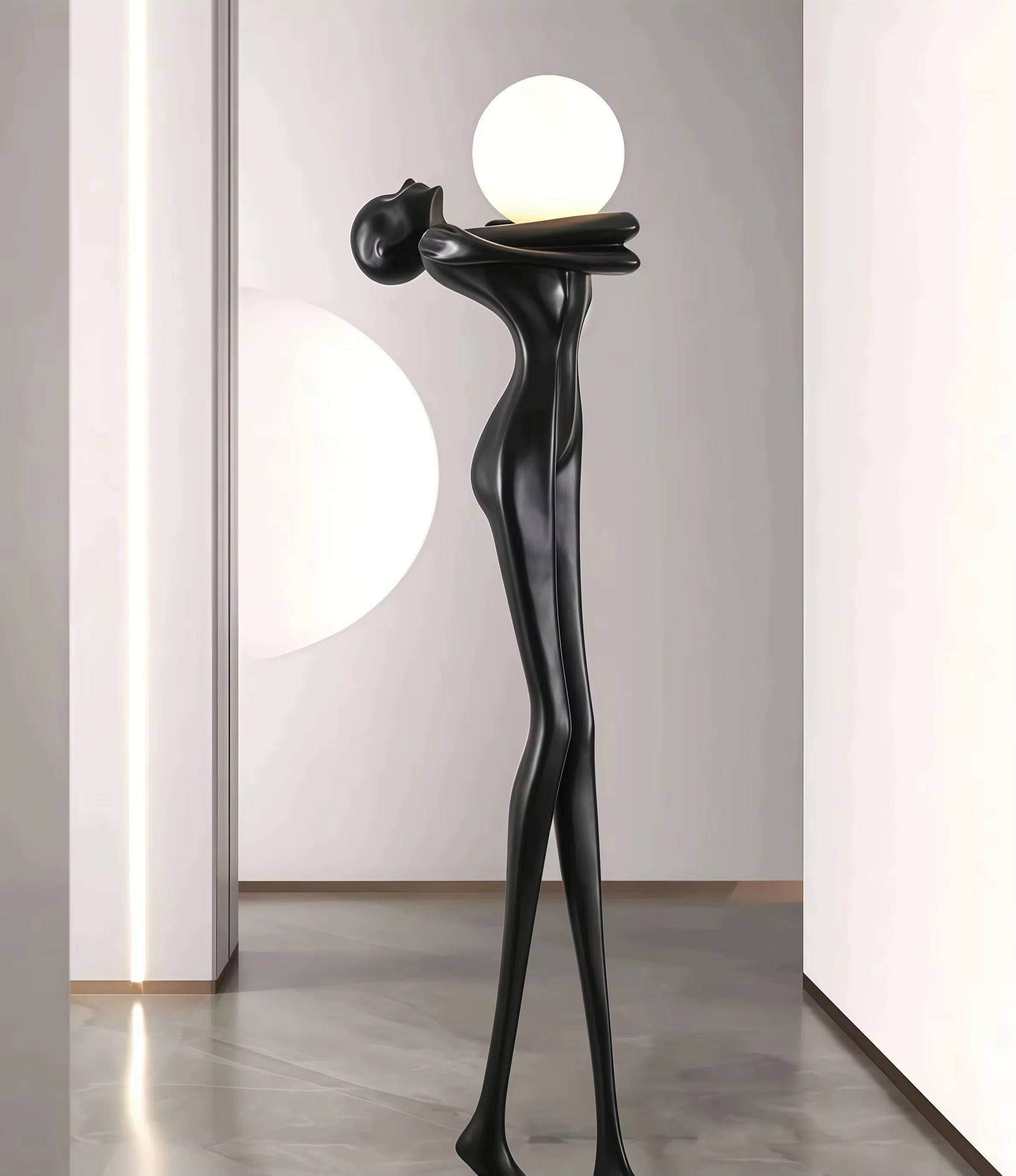 Sculptural Figure Floor Lamp