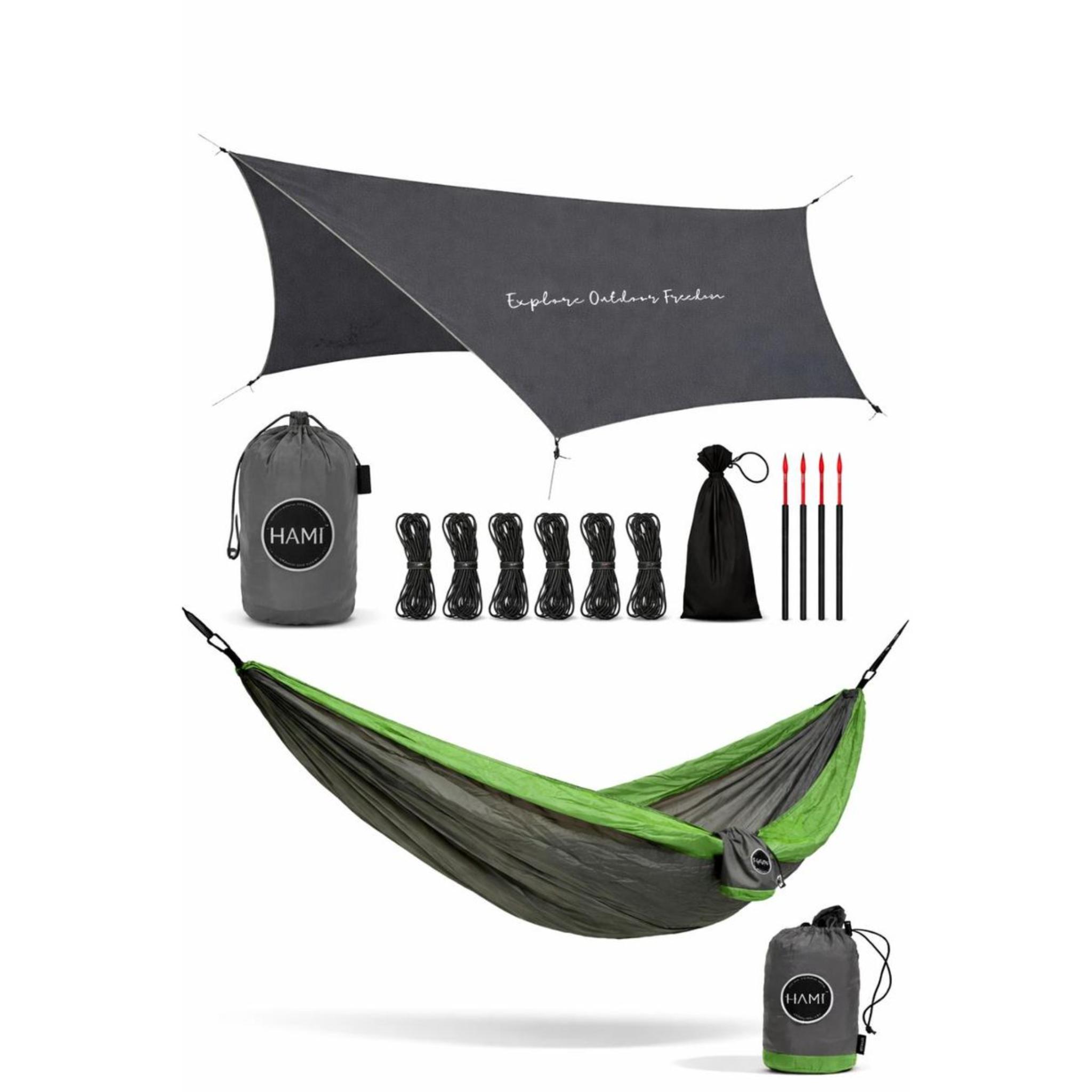 HAMI EcoTarp 3.6m x 2.9m Double Hammock 3m x 1.8m