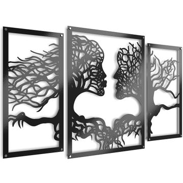 Tree of Love Raised Metal Wall Art Home Décor 131x81cm - Unexpected Worx