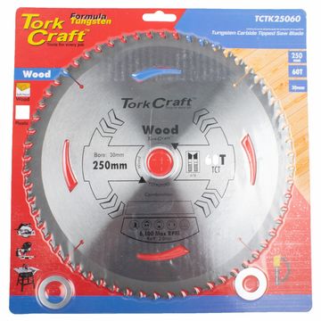 Tork Craft - Blade Thin Kerf 250 x 60T 30-16