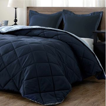 Comforter Set Navy/Blue Queen