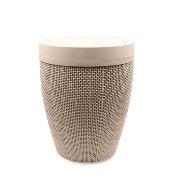 Bathroom Bin Fiber 7L Beige