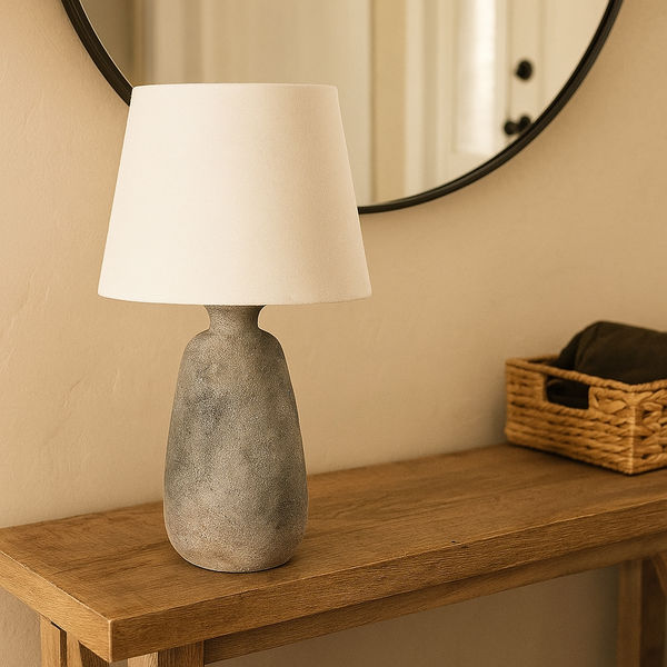 Cylinder Ceramic Bedside Lamp