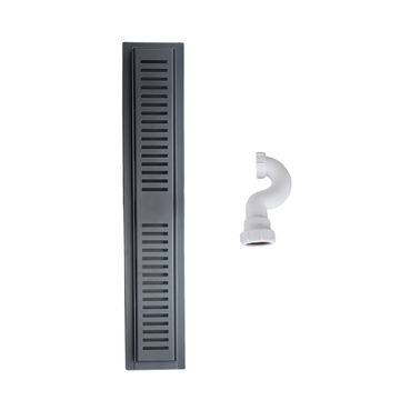 SHOWER CHANNEL + TRAP - 500MM - GUN GREY